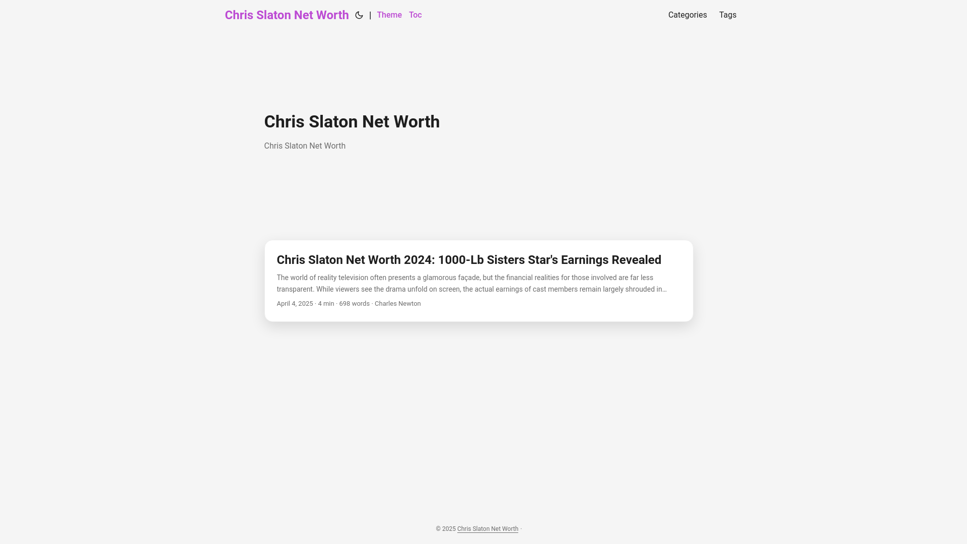 website screenshot of https://chris-slaton-net-worth.pages.dev/