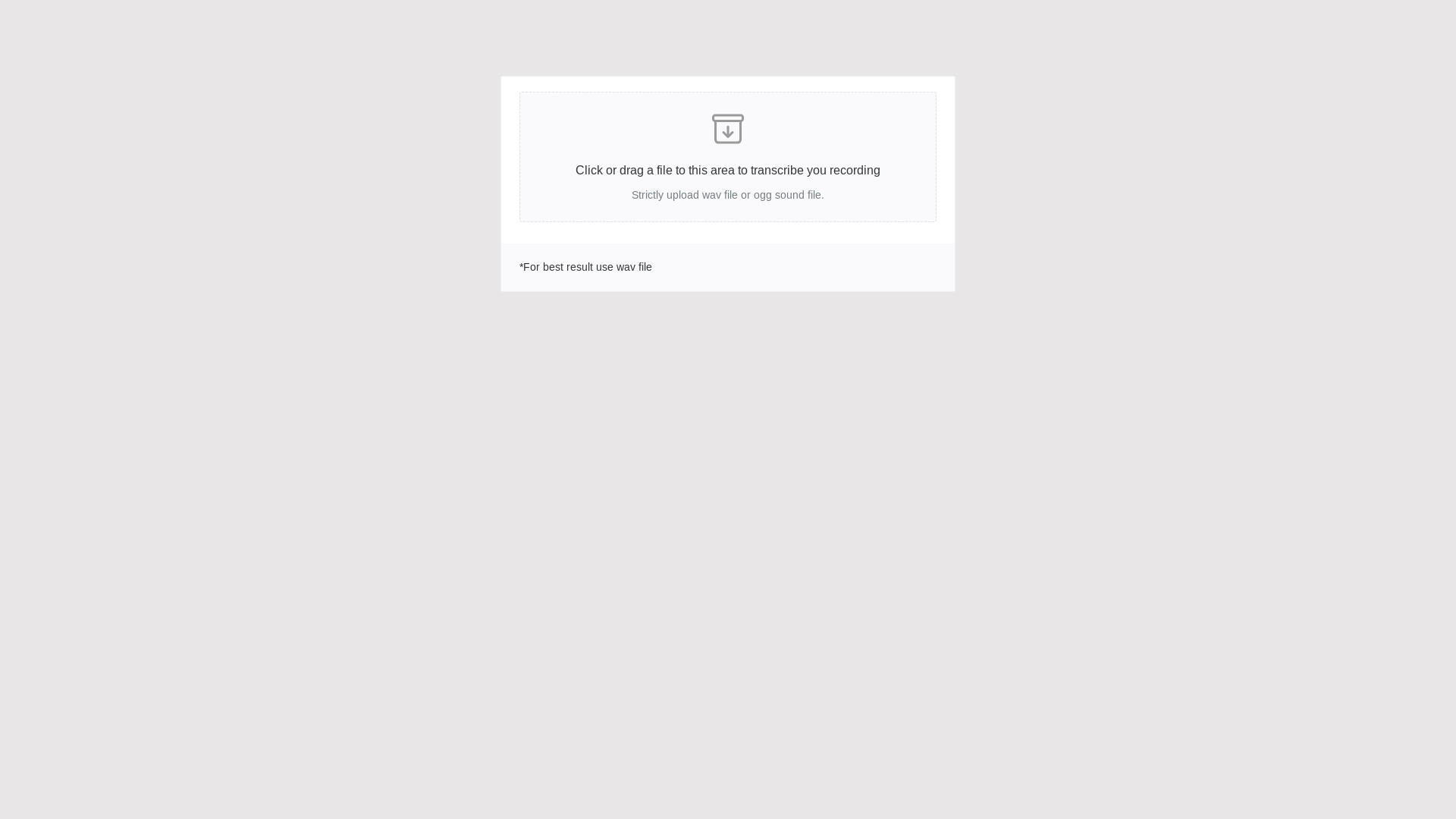 website screenshot of https://transcribe-1cf.pages.dev/