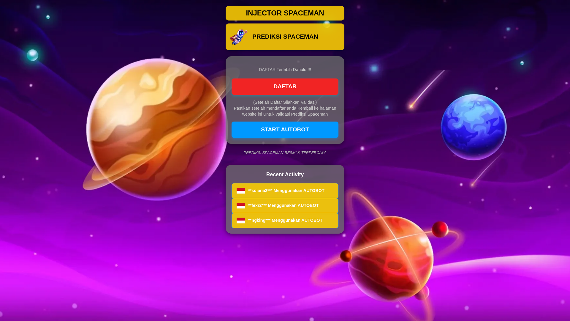 website screenshot of https://autobot-spaceman.pages.dev/