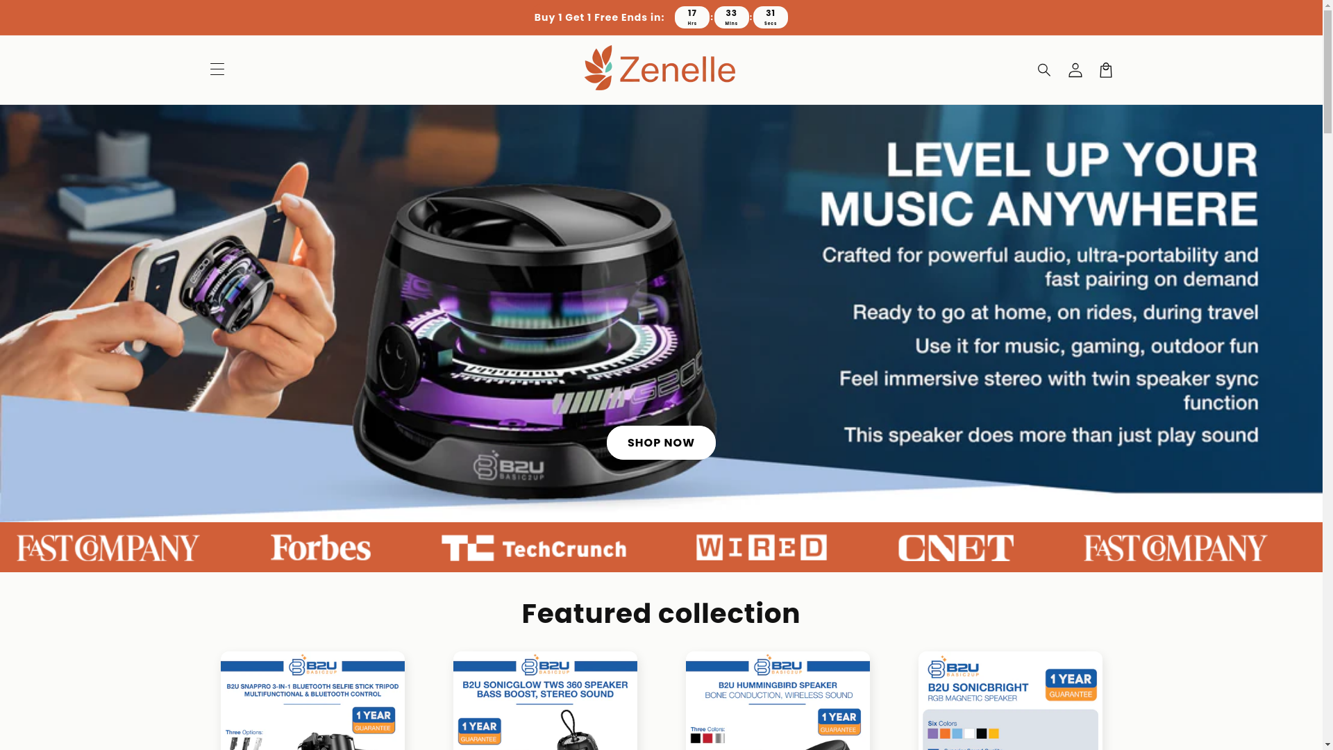 website screenshot of https://tryzenelle.com/