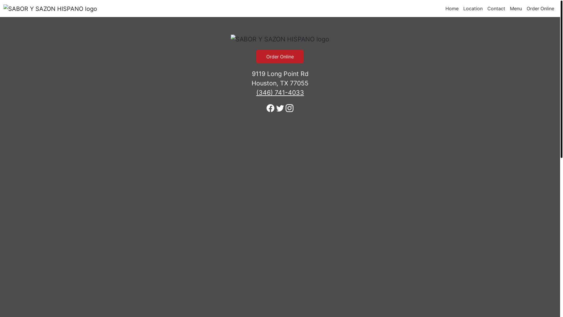website screenshot of https://saborysazonhispanotx.com/