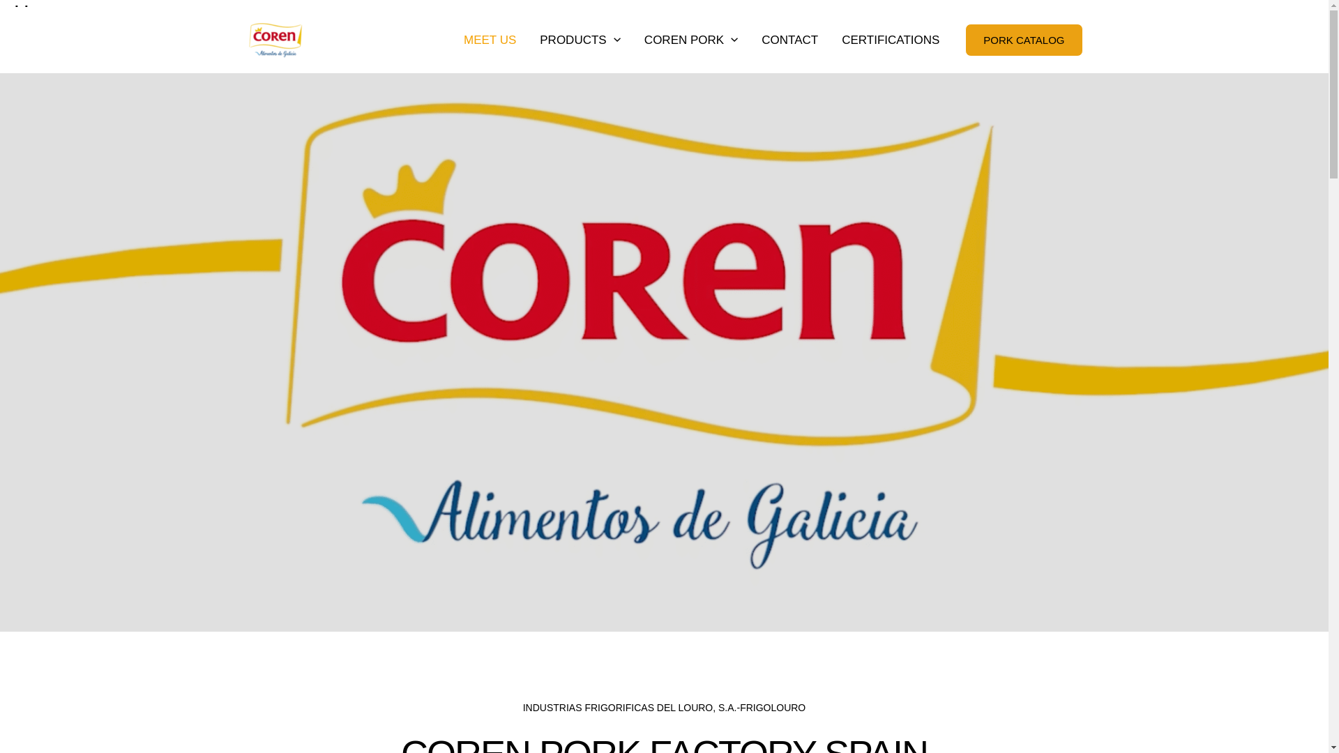 website screenshot of https://frigolouro-coren.es