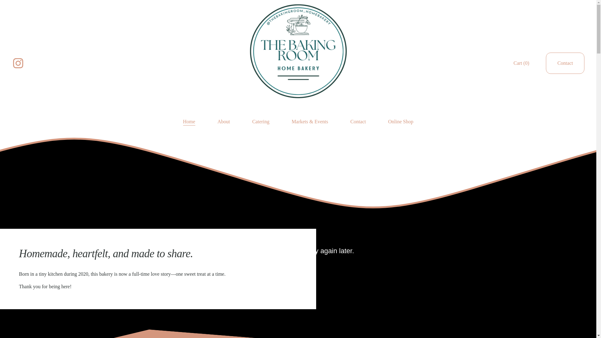 website screenshot of https://thebakingroom.ca/