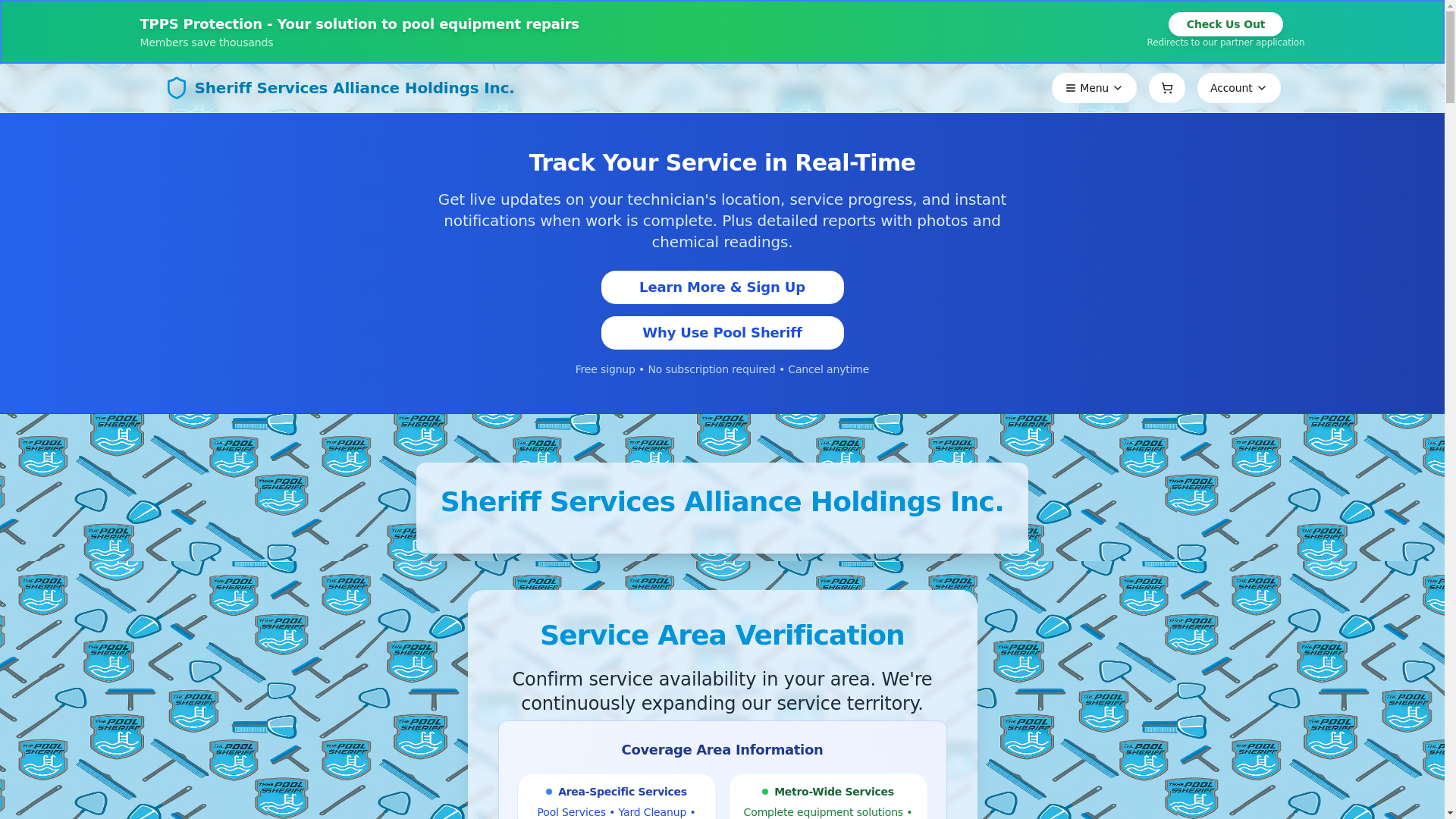 website screenshot of https://tppsprotection.com/