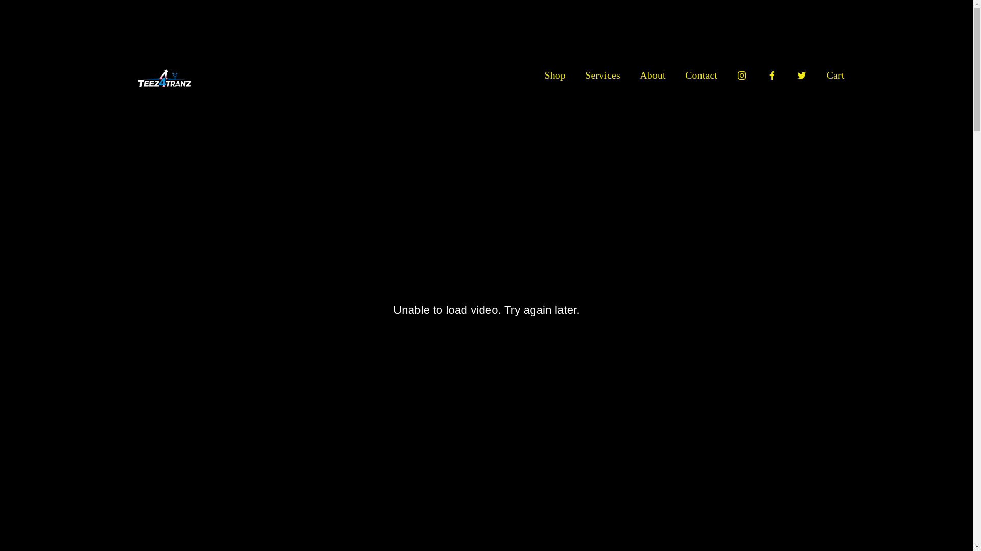 website screenshot of https://teez4tranz.net/