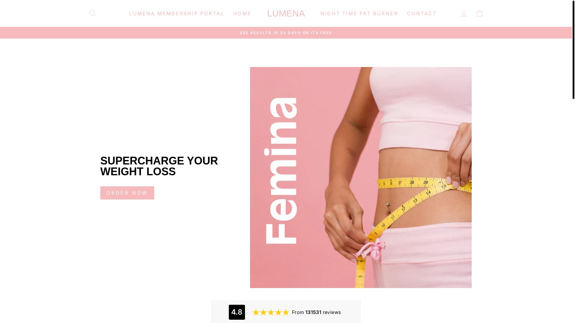 website screenshot of https://try-lumenalife.com/