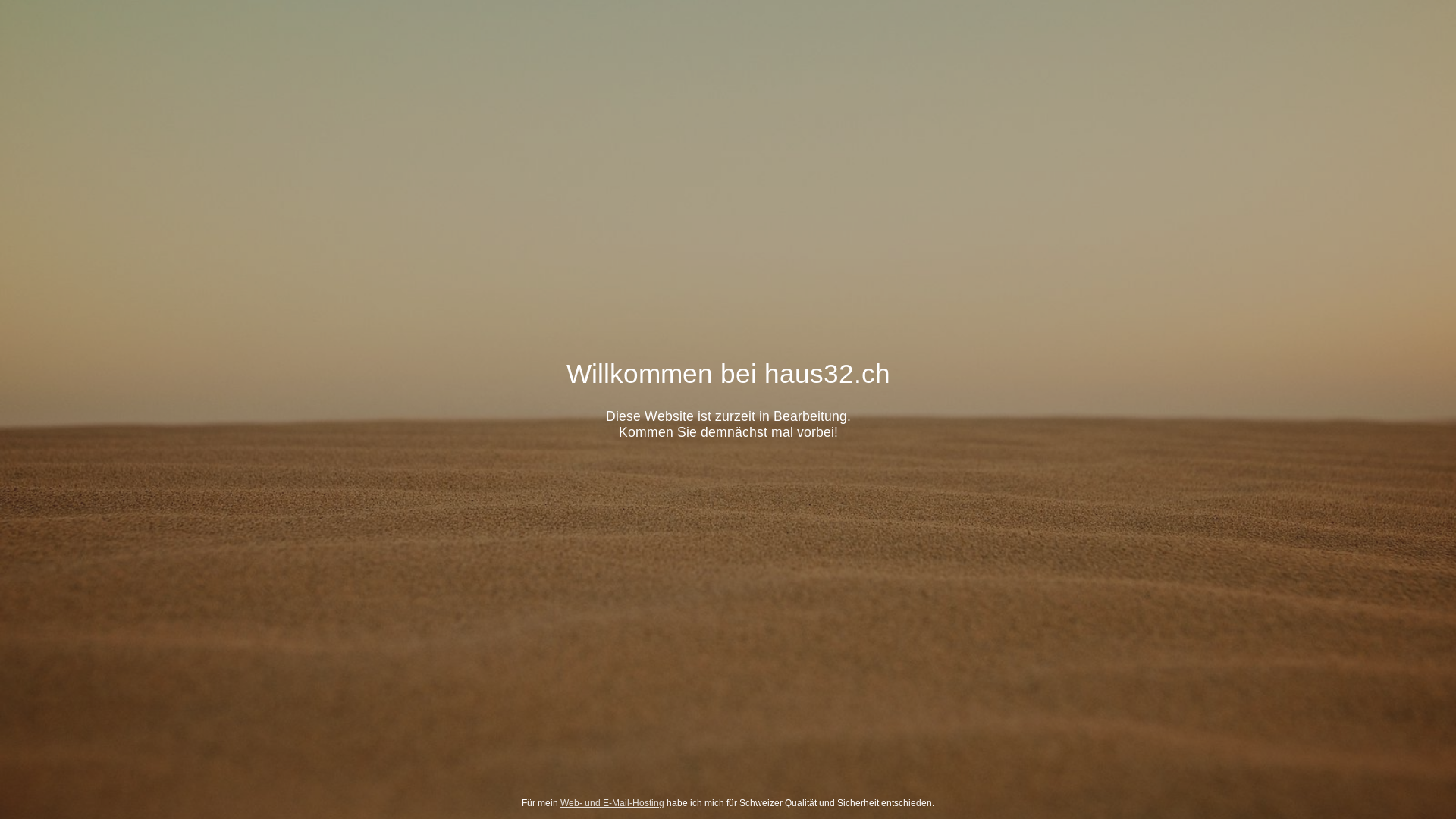 website screenshot of https://haus32.ch/