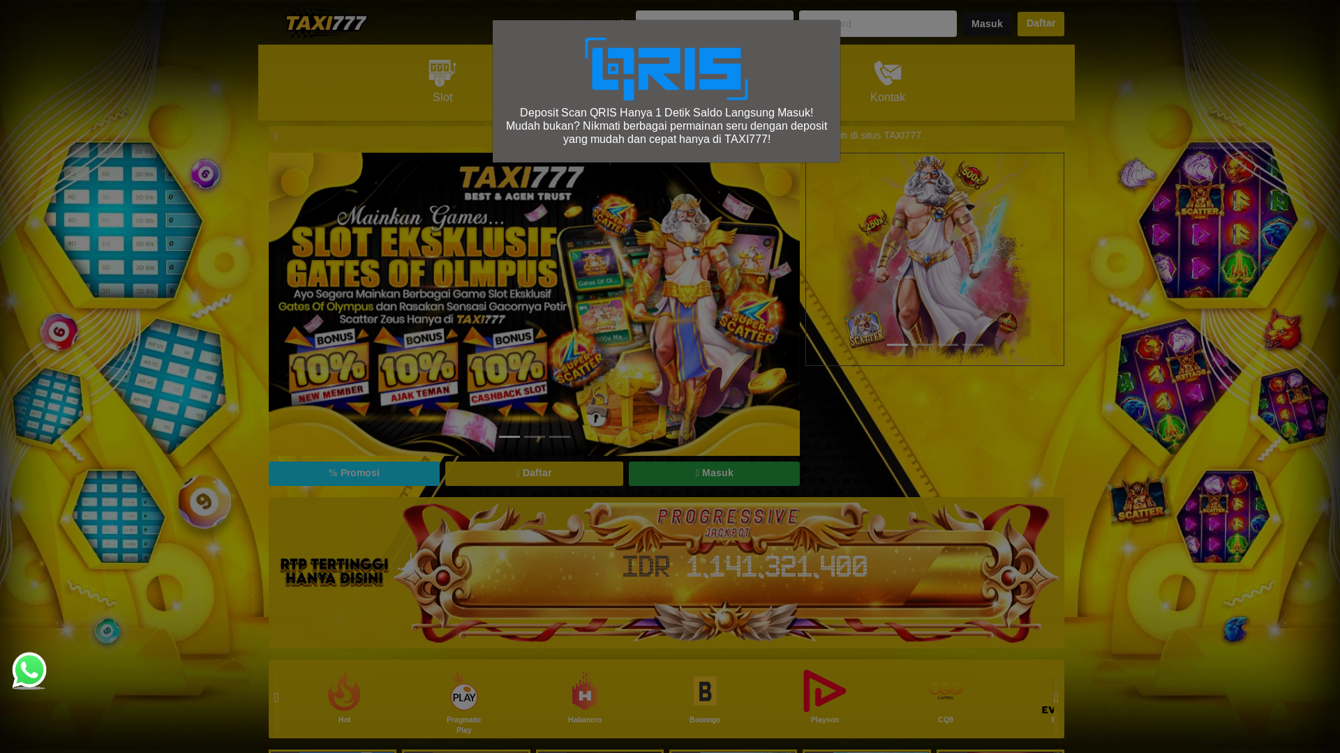website screenshot of https://taksi777inibro.online/