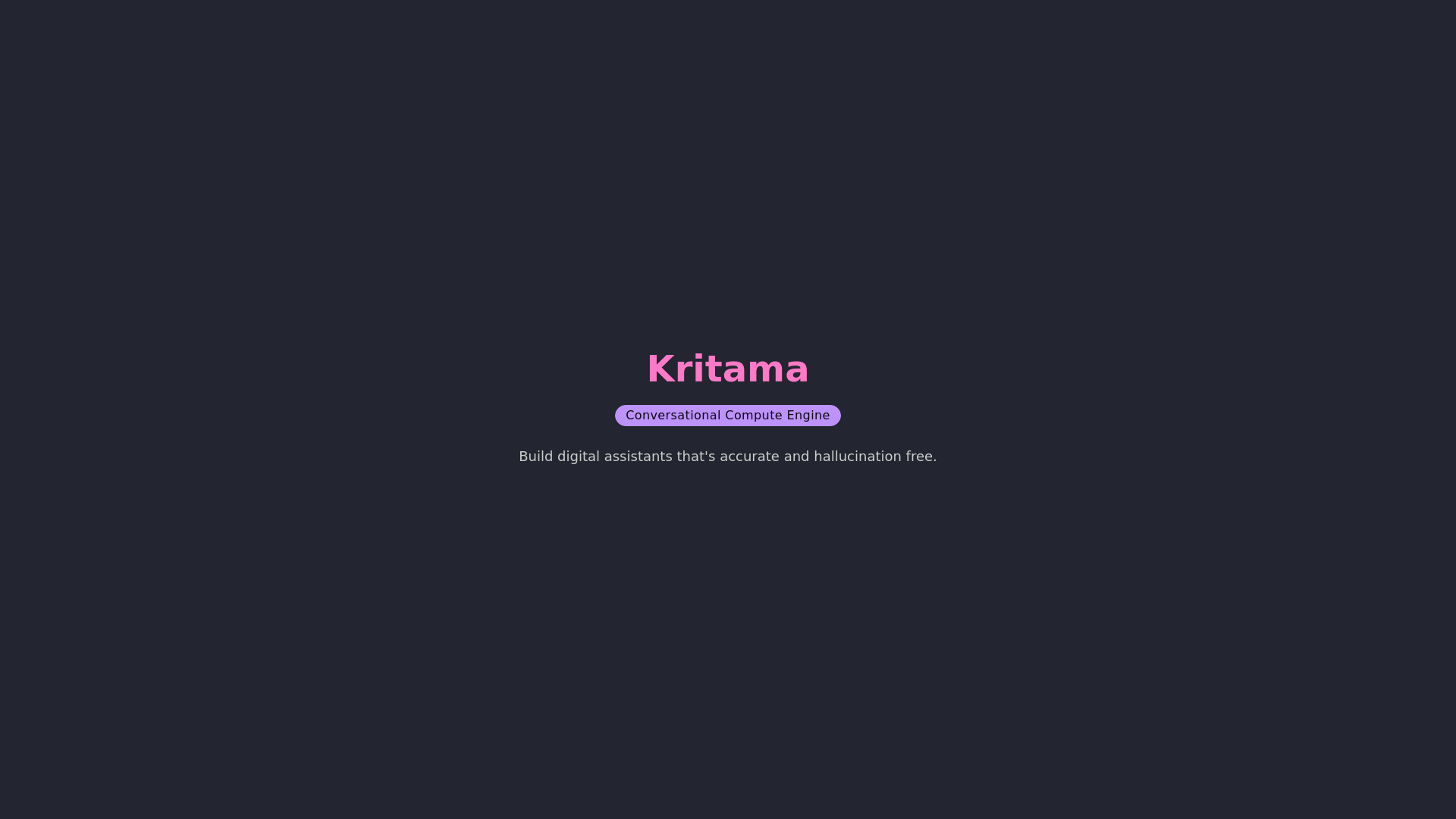 website screenshot of https://kritama.com/