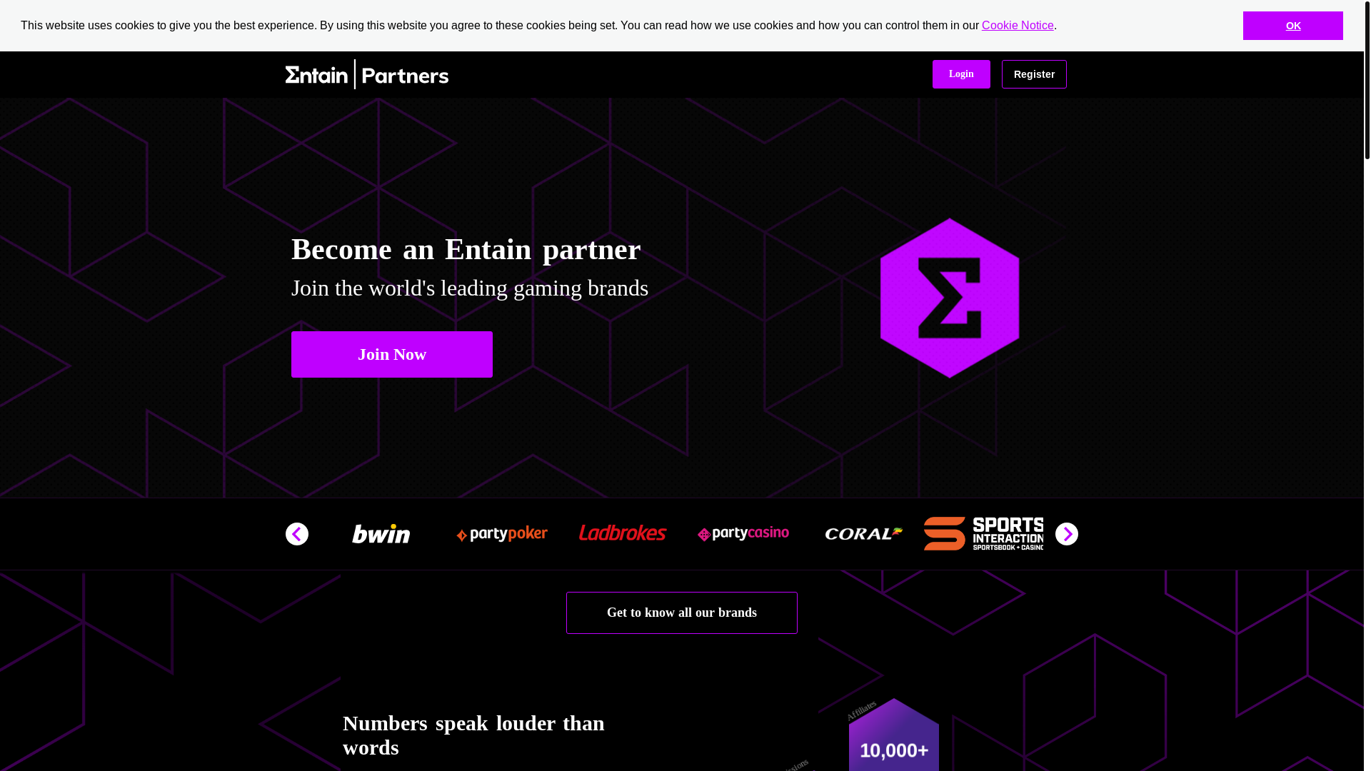 website screenshot of https://www.bwinpartypartners.com/