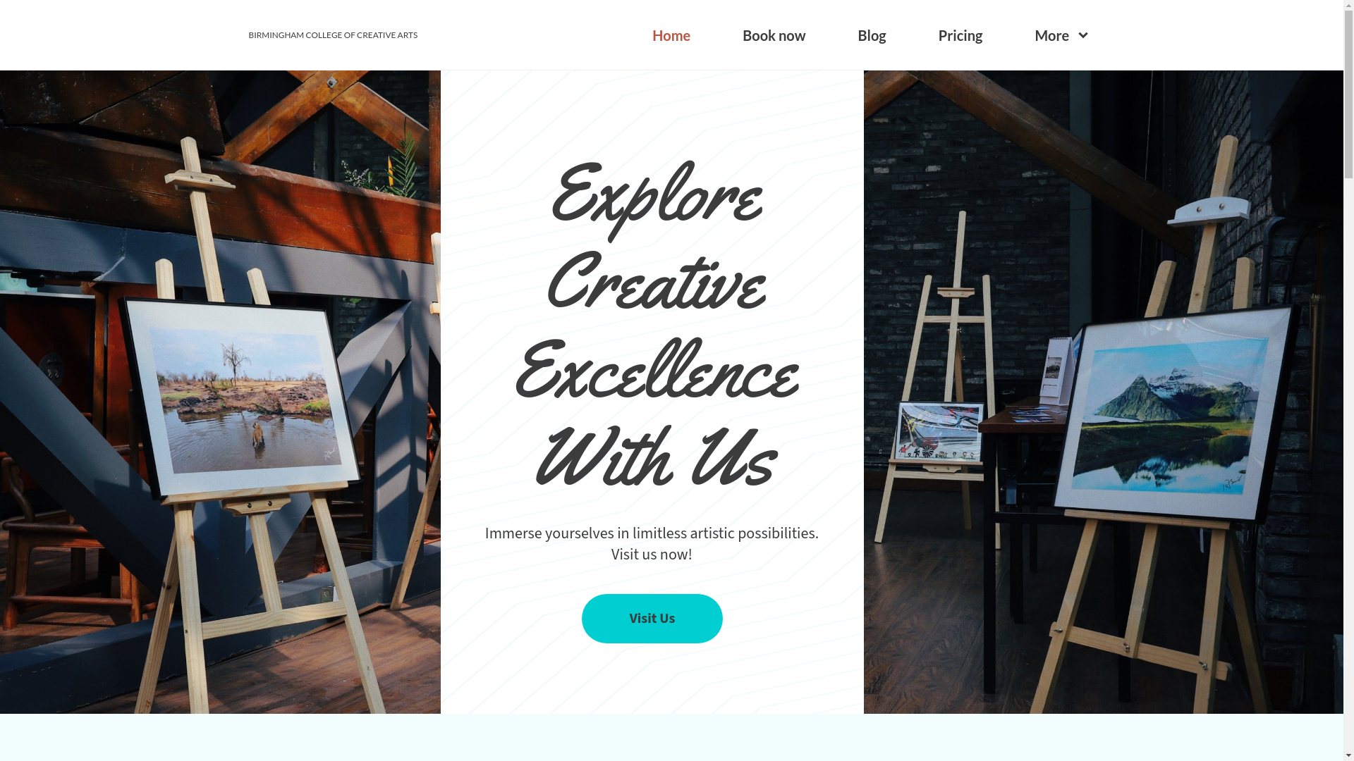 website screenshot of https://bcofcreativearts.co.uk/