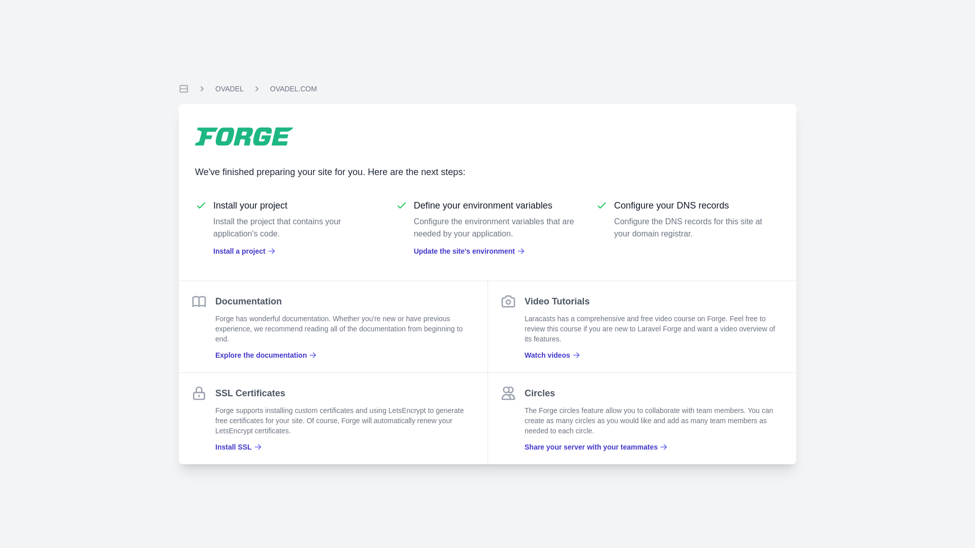 website screenshot of https://ovadel.com/