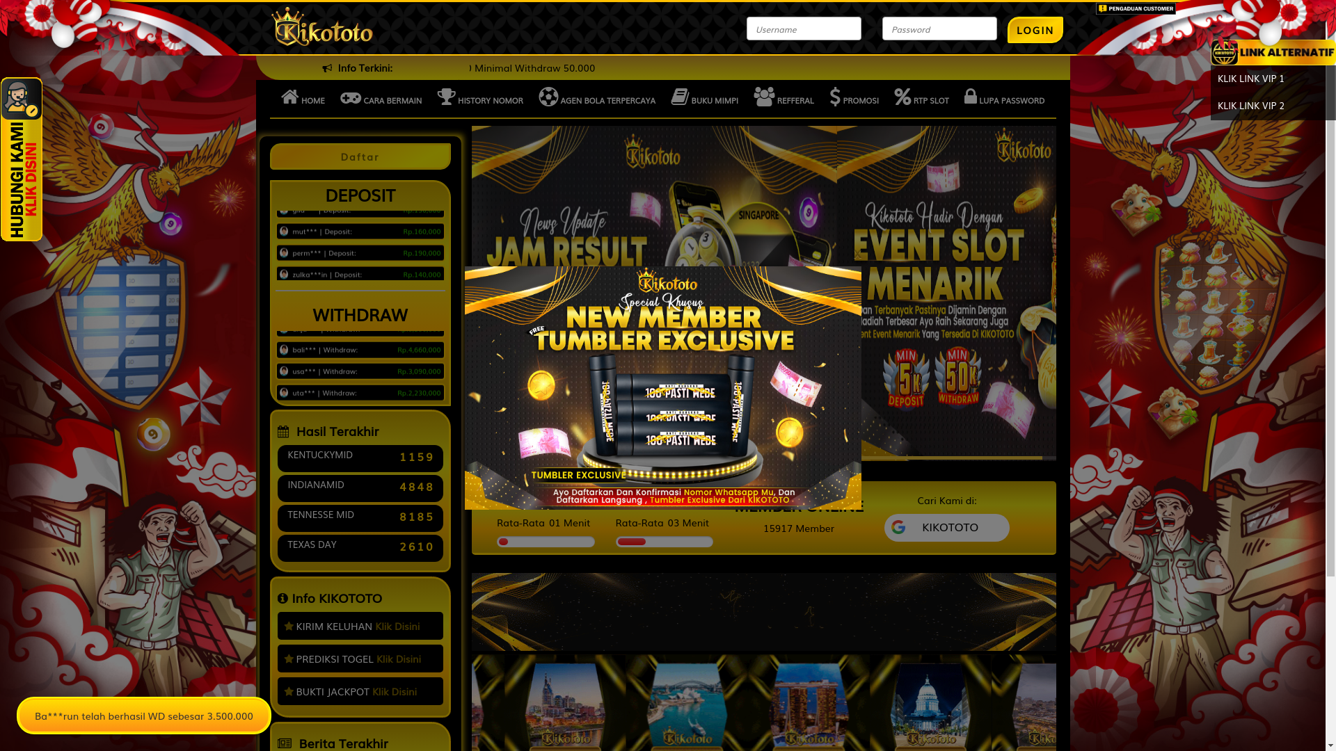 website screenshot of https://kikohasibuan.com/