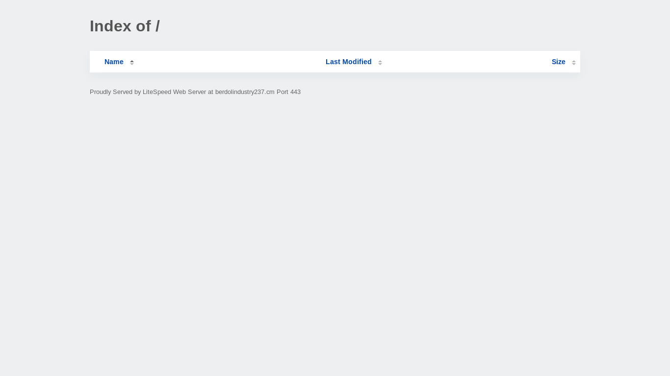 website screenshot of https://berdolindustry237.cm/