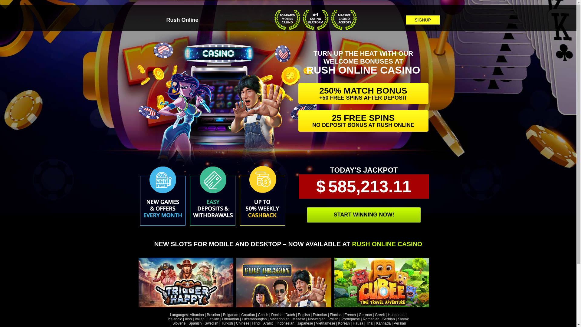 website screenshot of https://rushonline.sbs/