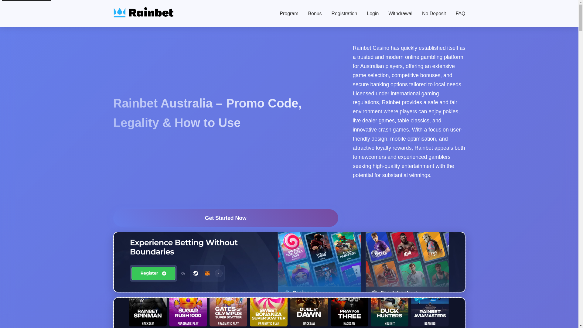 website screenshot of https://rainbetau.pages.dev/