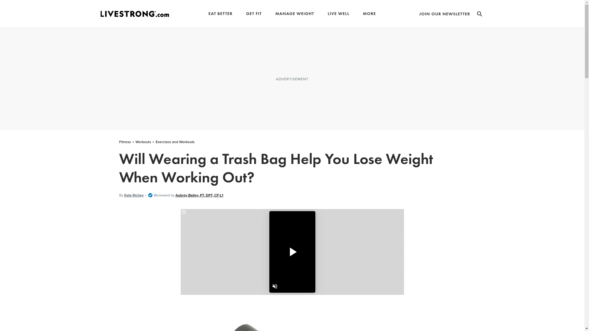 website screenshot of https://www.livestrong.com/article/432720-will-wearing-a-trash-bag-help-you-lose-weight-when-working-out/