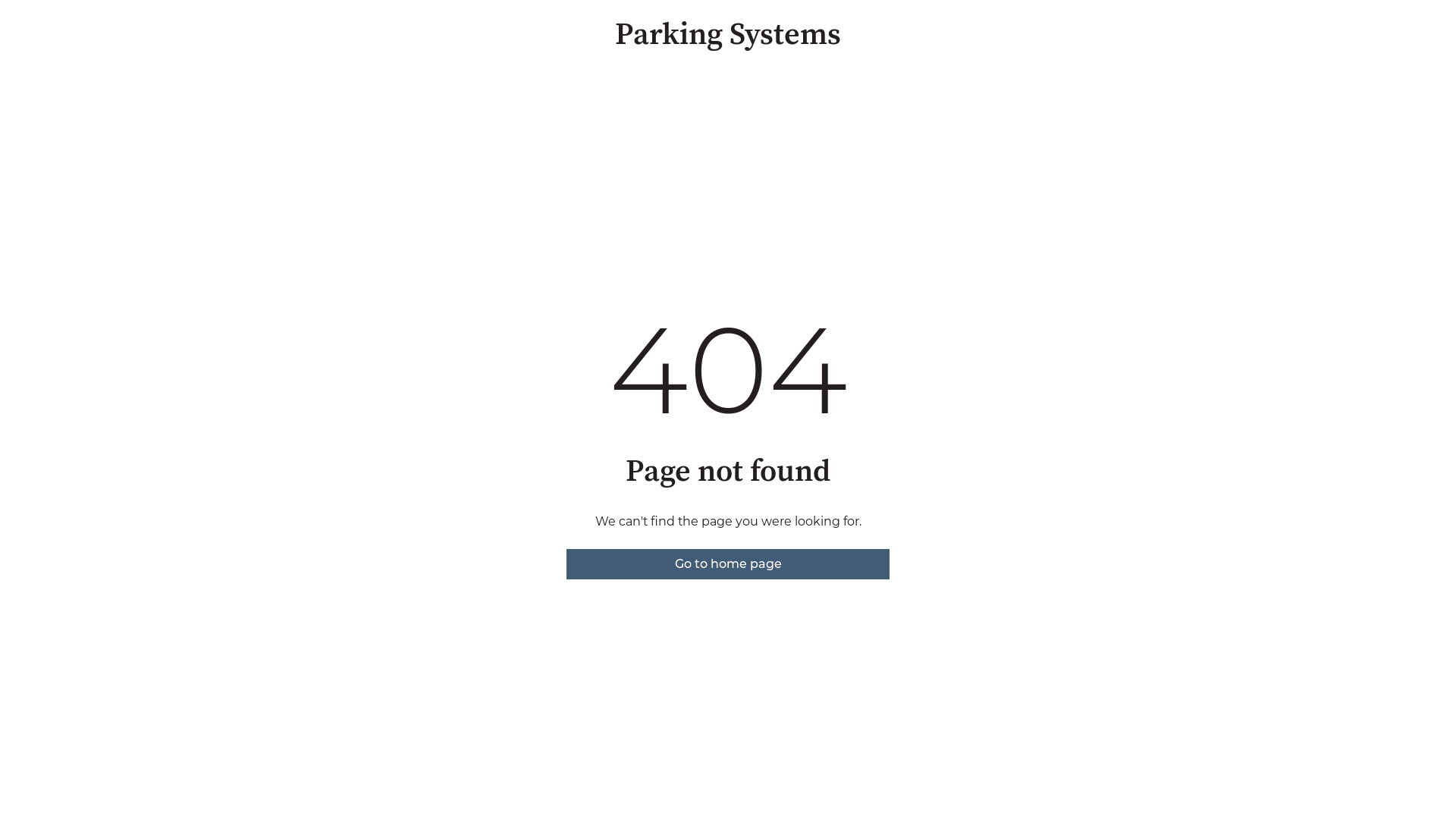 website screenshot of https://parking-systemsservice.com/