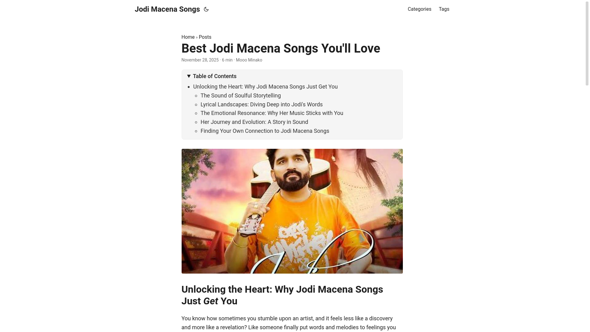 website screenshot of https://jodimacenasongs4.pages.dev/