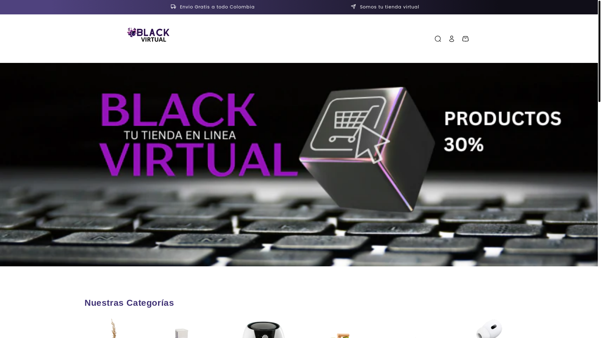 website screenshot of https://blackvirtual360.com/