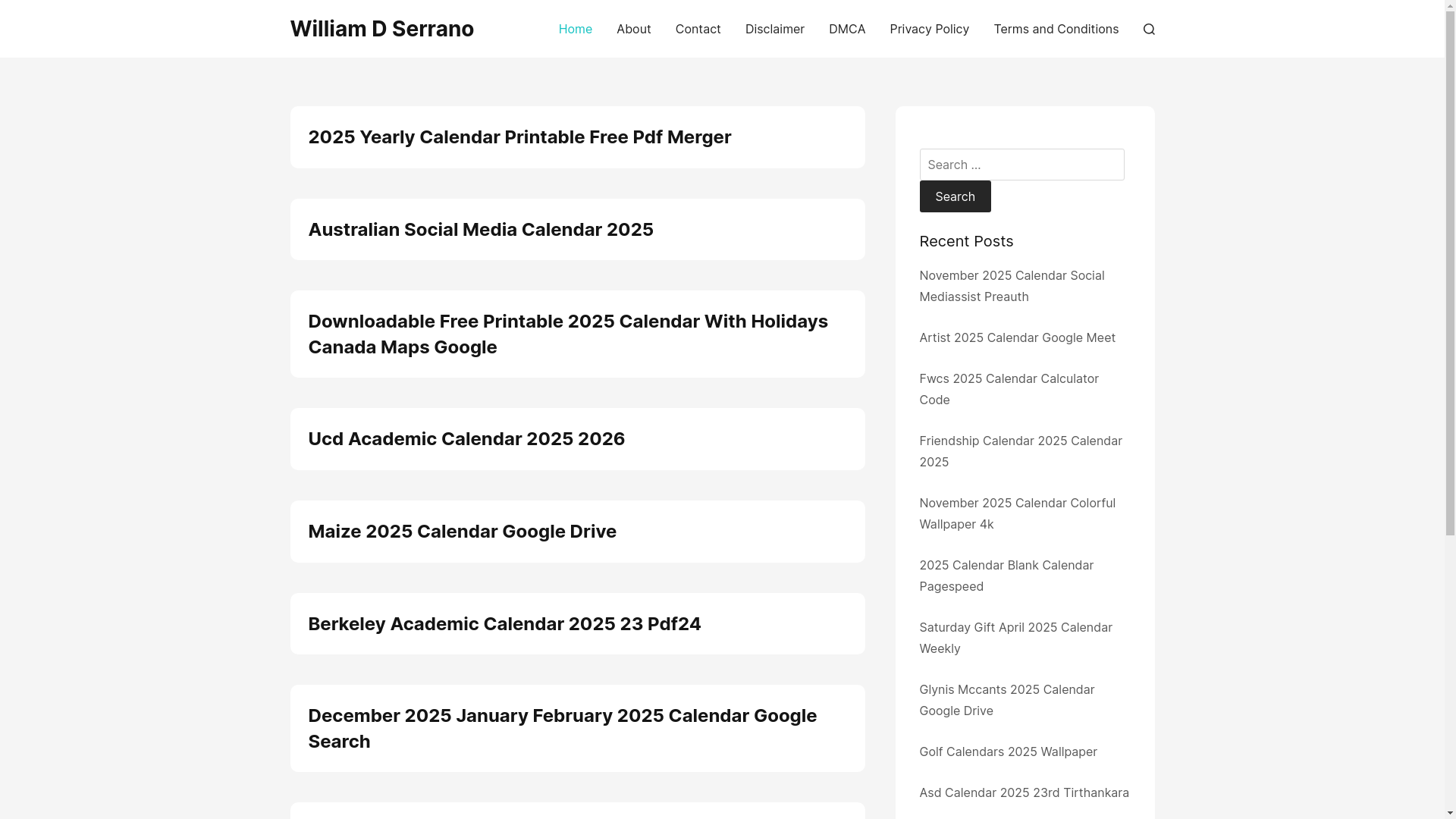 website screenshot of https://williamdserranod.pages.dev/