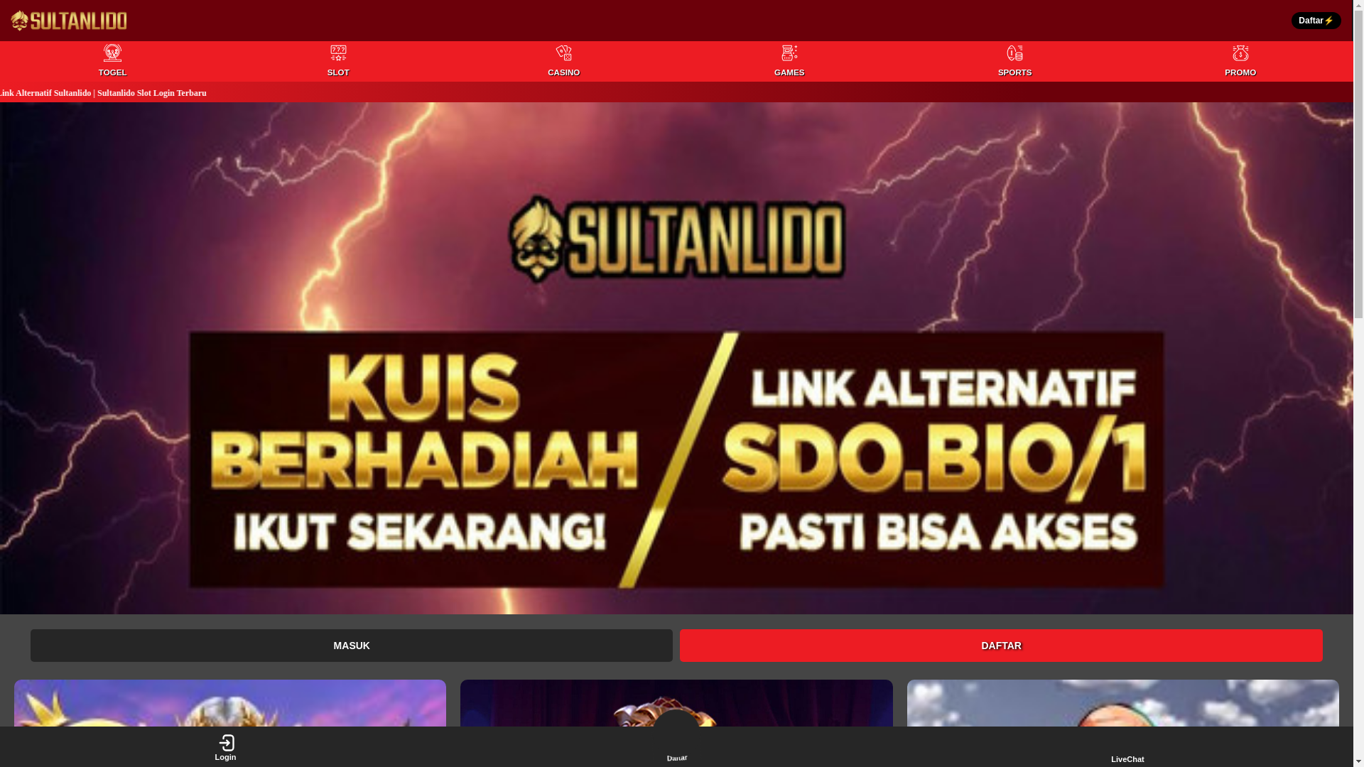 website screenshot of https://sultanlido-jackpot.pages.dev/