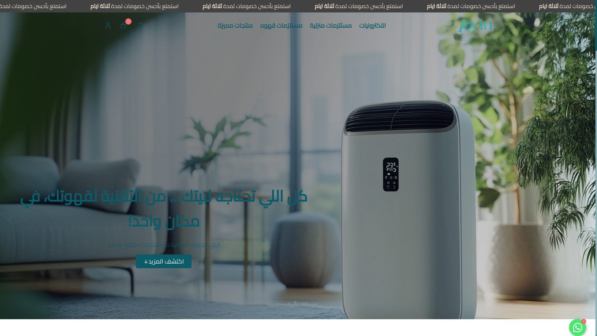 website screenshot of https://ayin-sau.com/