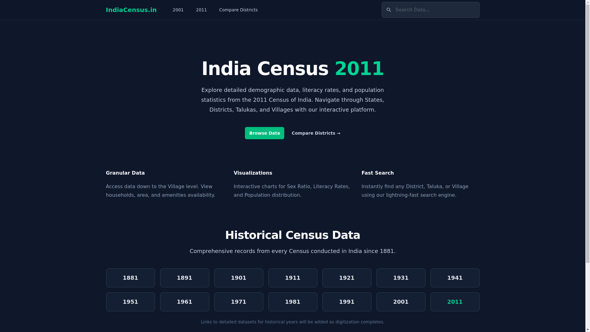 website screenshot of https://indiacensus-in.pages.dev/