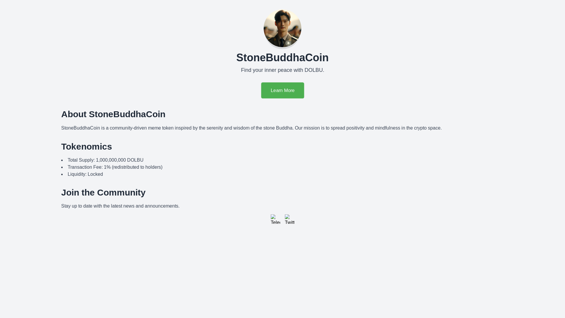 website screenshot of https://dolbu-token-site.pages.dev/