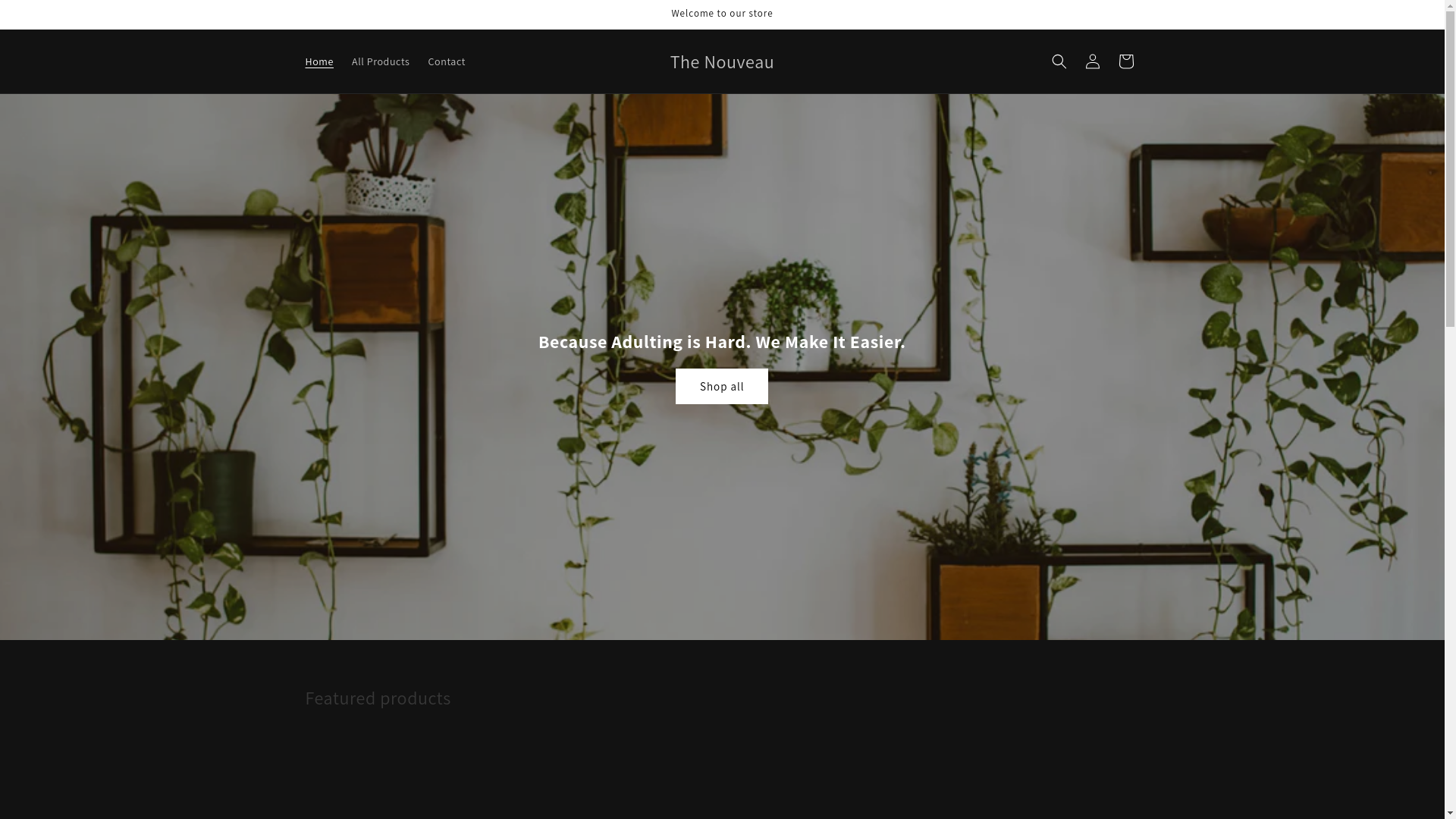 website screenshot of https://thenouveau.org/
