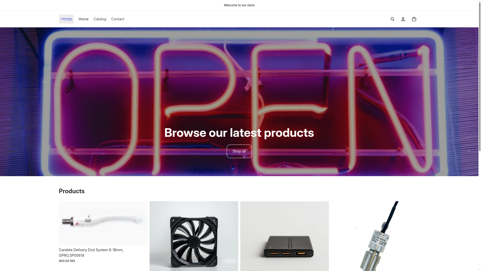 website screenshot of https://laserpartsporto.com/