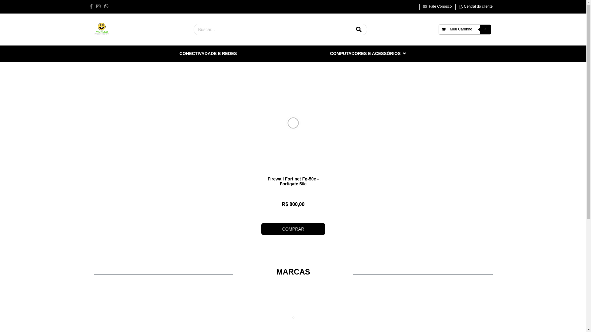 website screenshot of https://varieco.com.br/