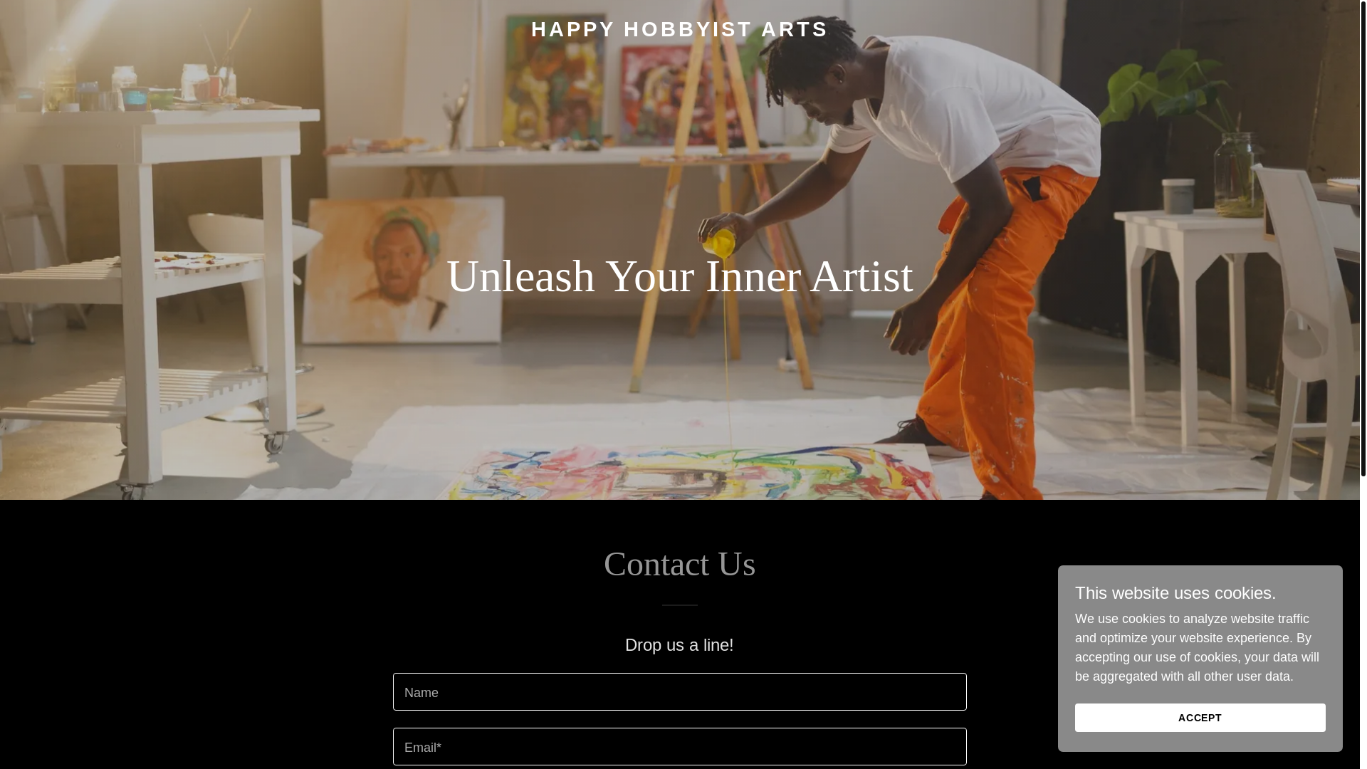 website screenshot of https://happyhobbyistarts.com/