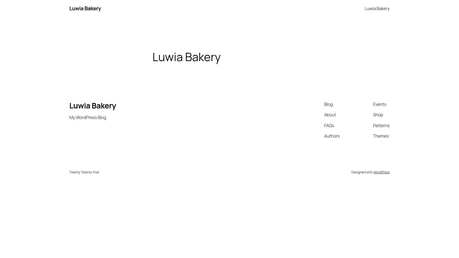 website screenshot of https://luwiabakery.my.id/