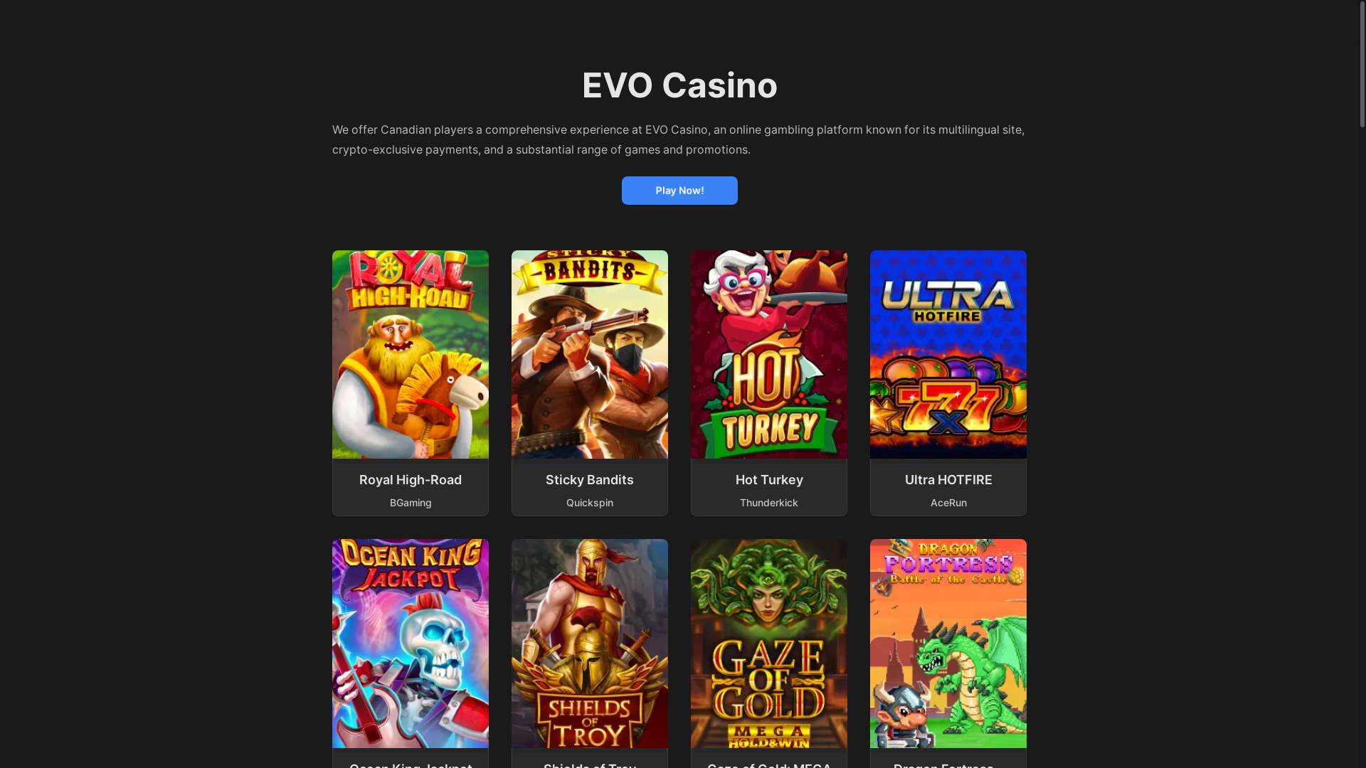 website screenshot of https://evo-io-com.pages.dev/