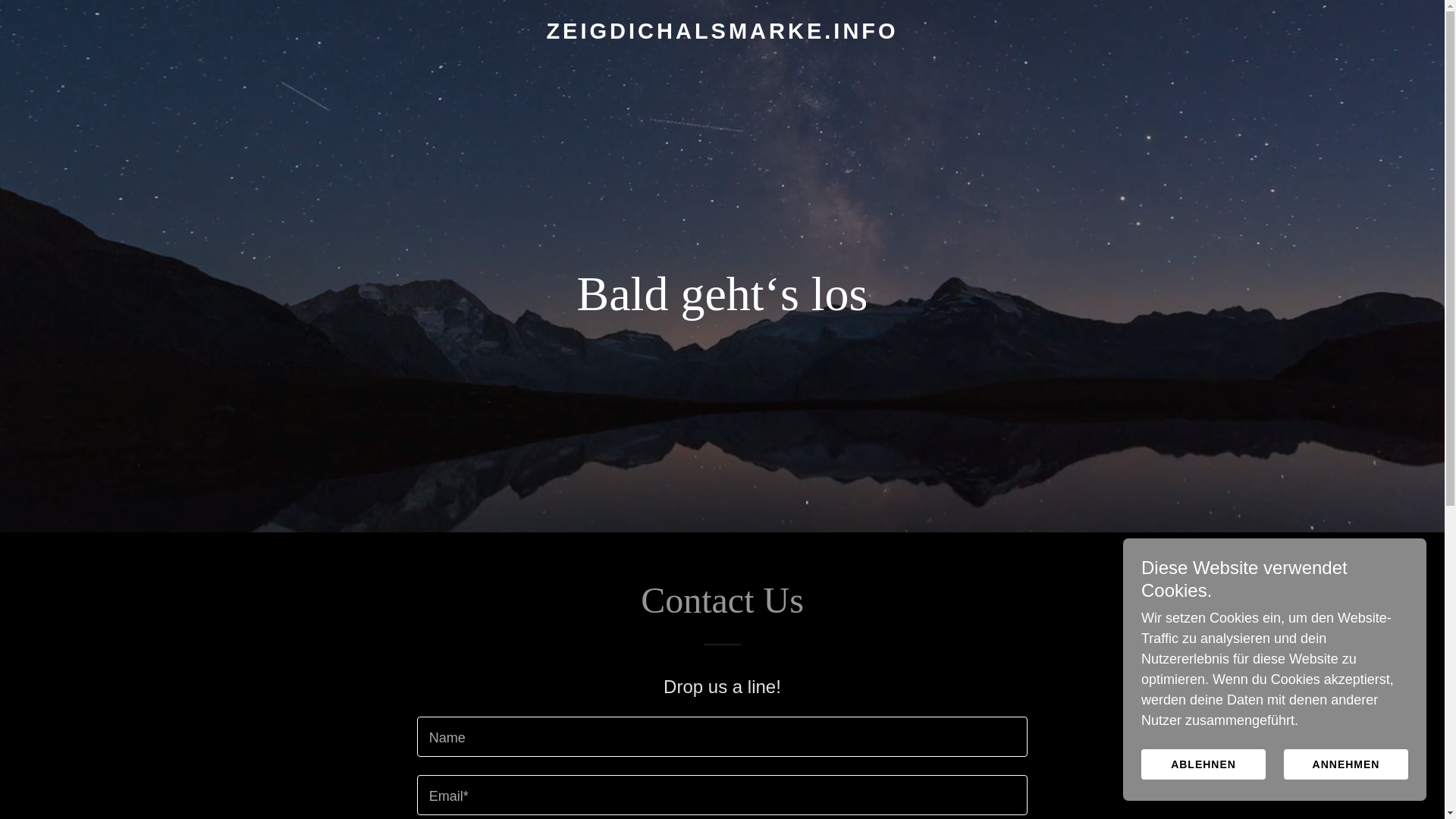 website screenshot of https://zeigdichalsmarke.info/