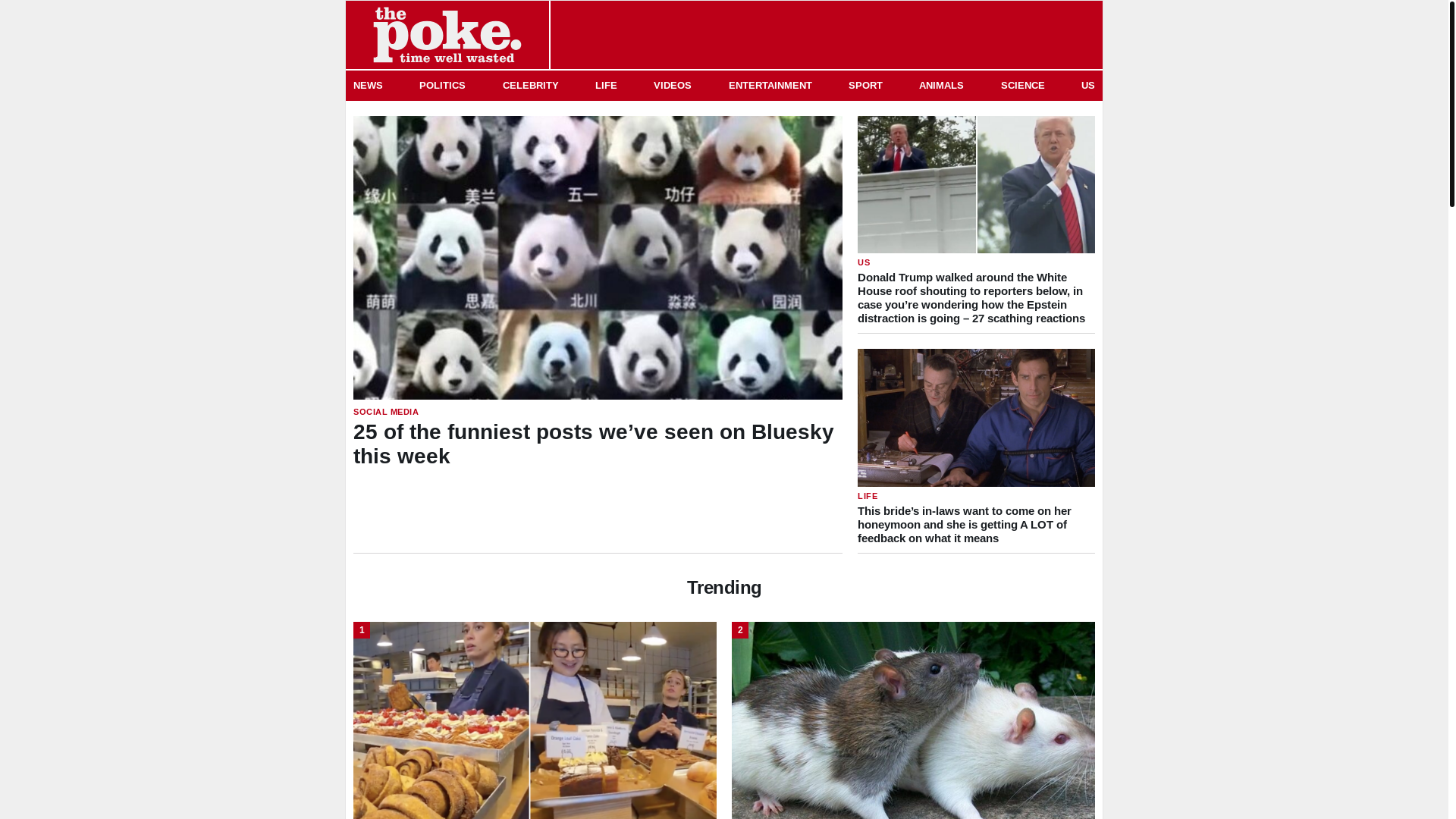 website screenshot of https://www.thepoke.com/