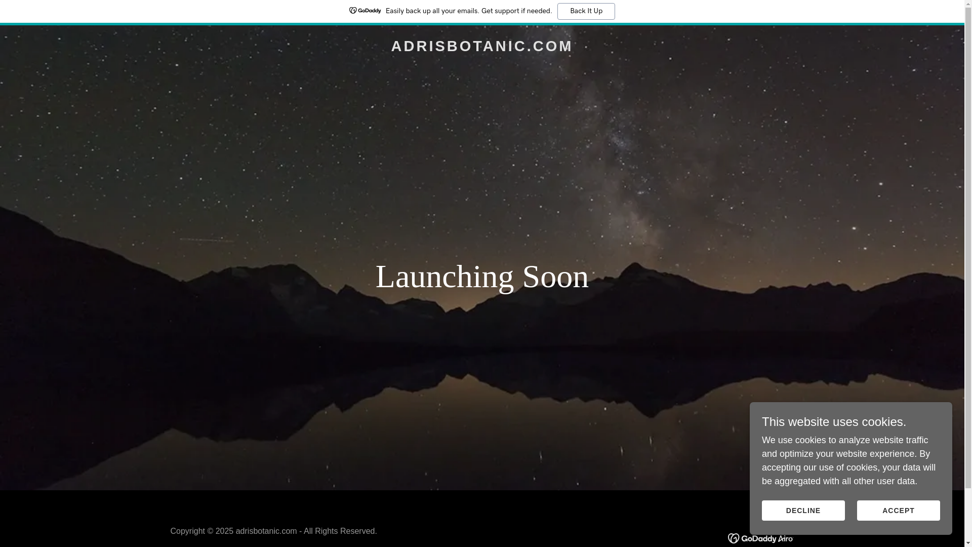 website screenshot of https://adrisbotanic.com/