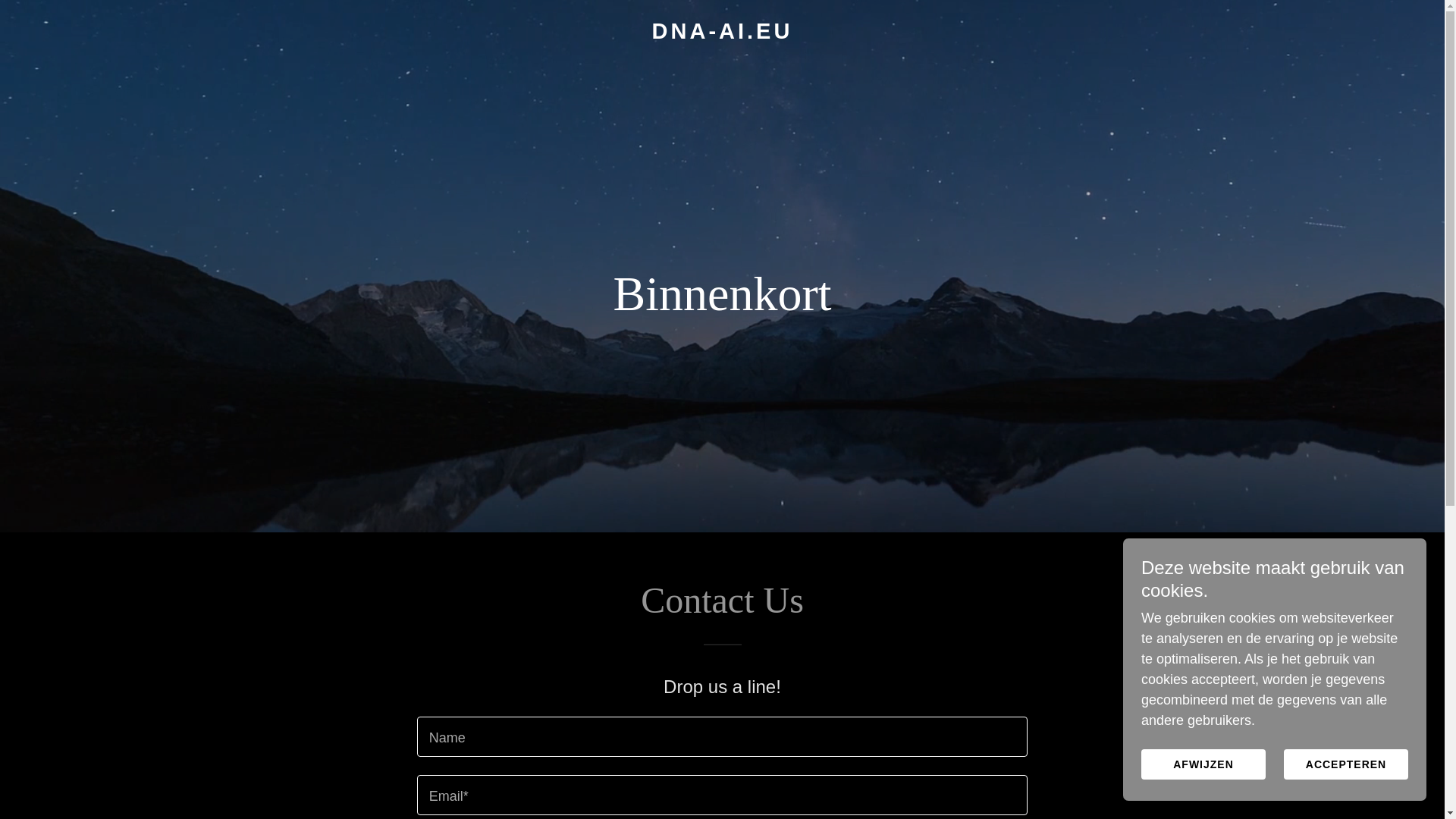 website screenshot of https://dna-ai.eu/