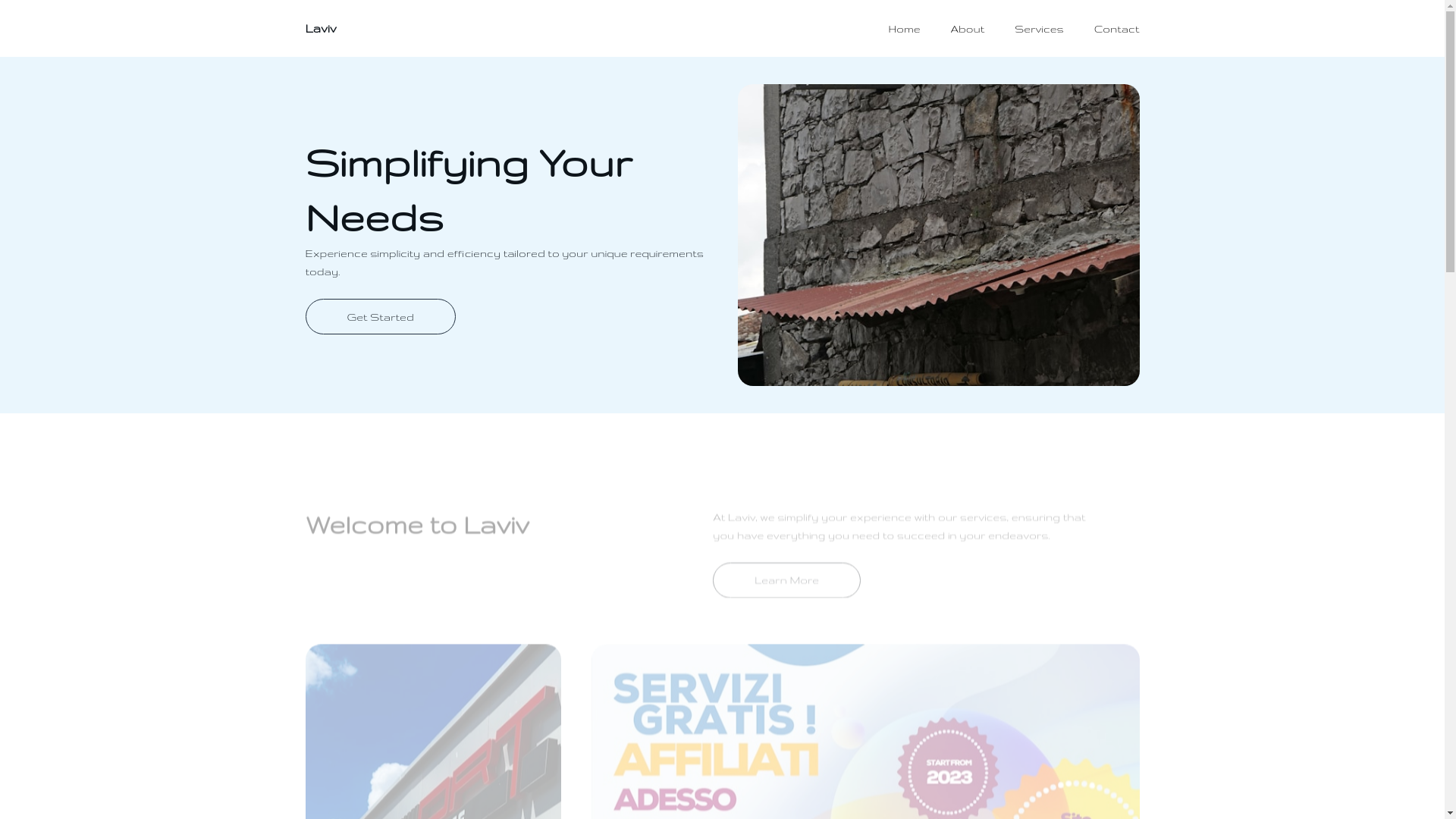 website screenshot of https://laviv.me/
