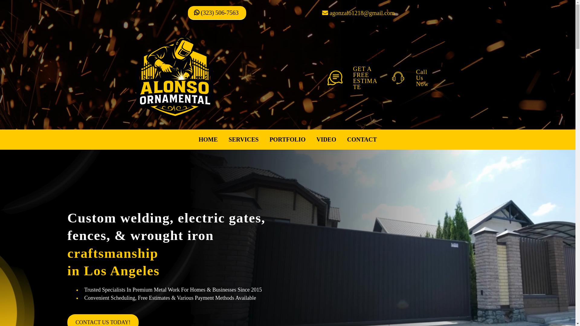 website screenshot of https://alonsoornamental.net/
