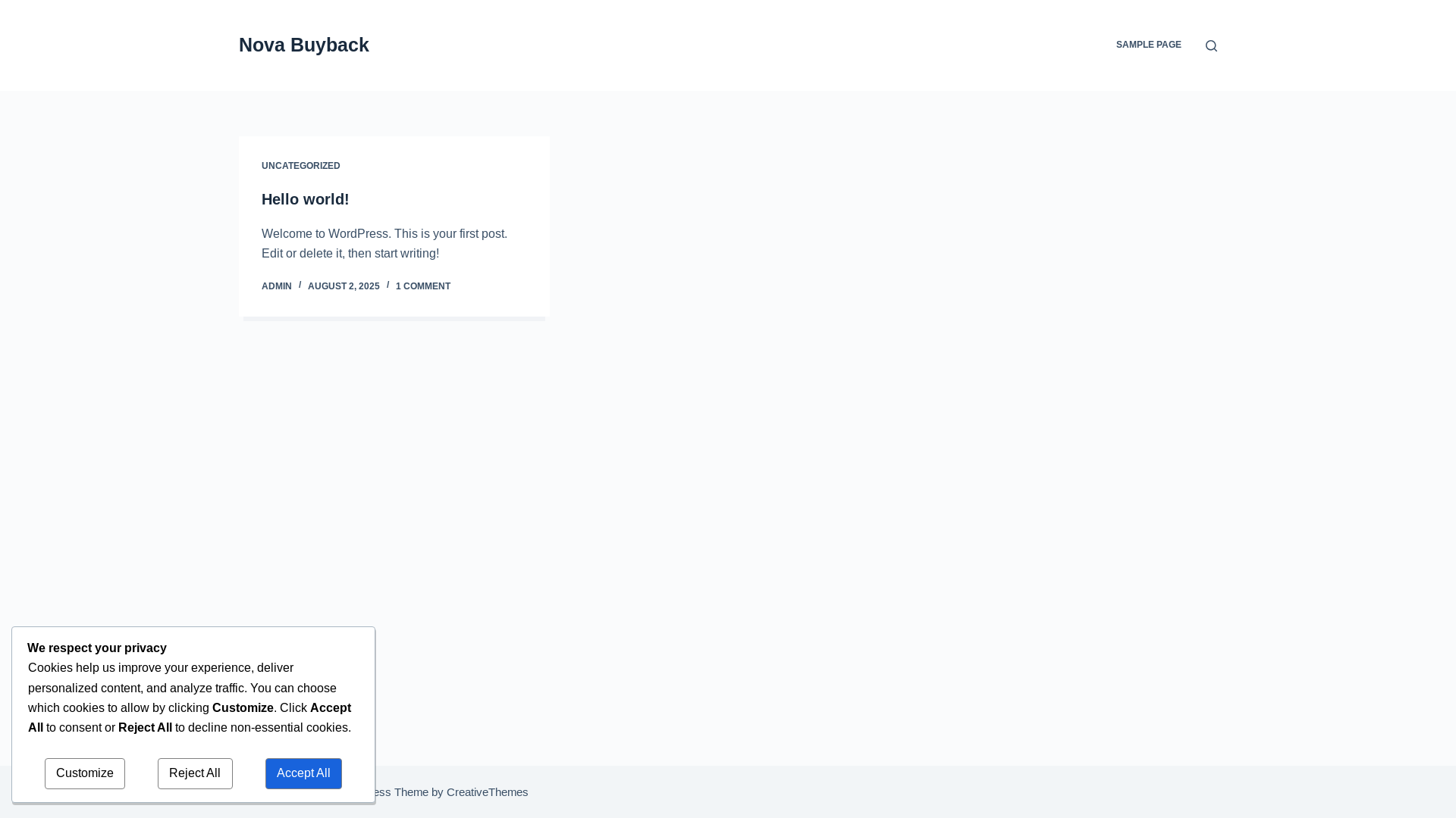 website screenshot of https://novabuyback.com.au/