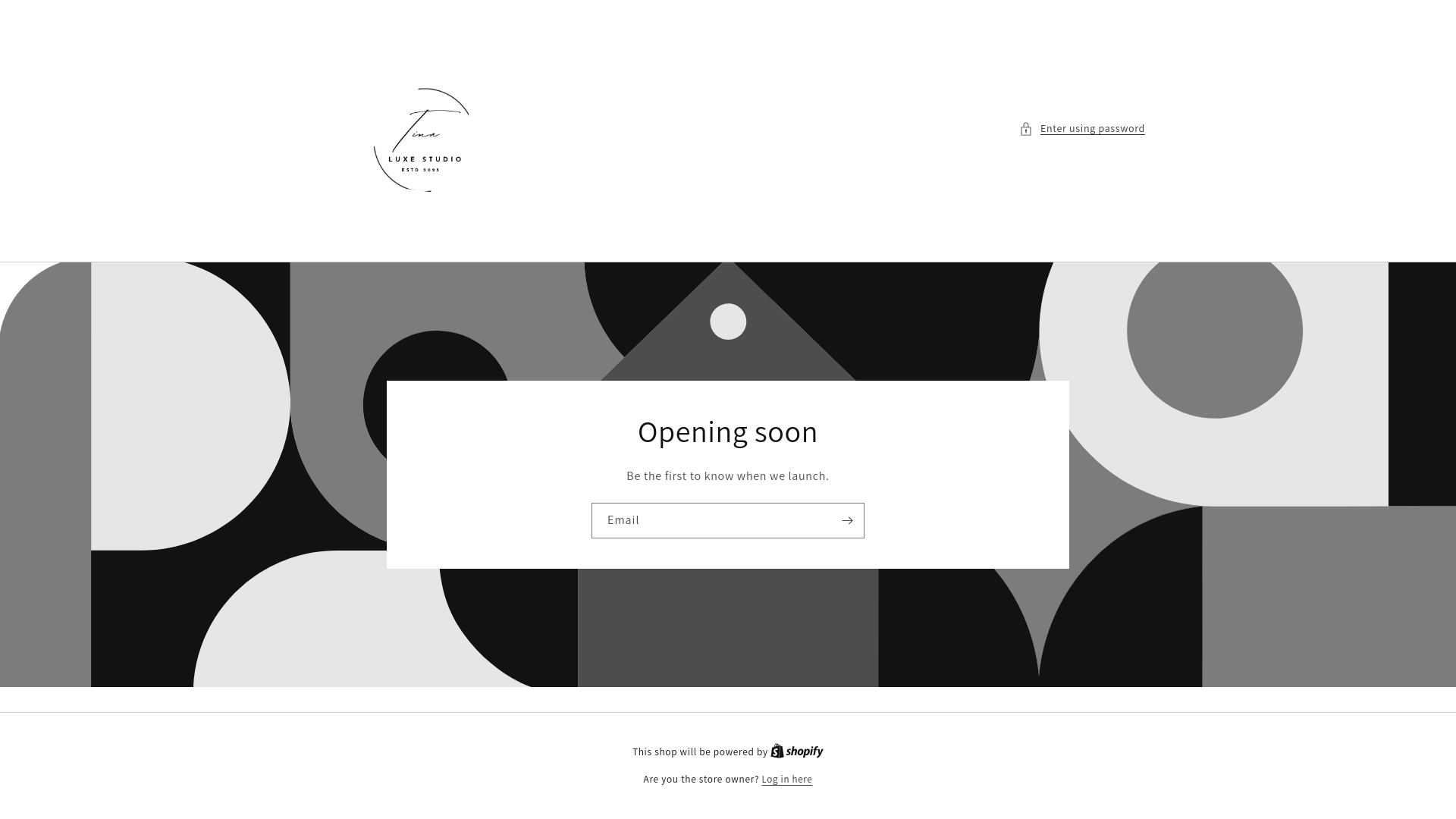 website screenshot of https://tinaluxestudio.com/