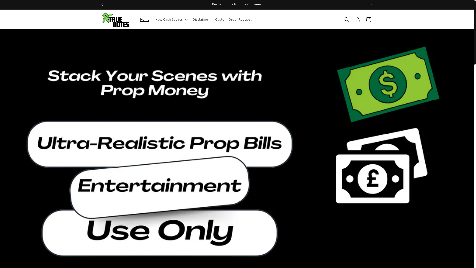 website screenshot of https://truelooknotes.com/