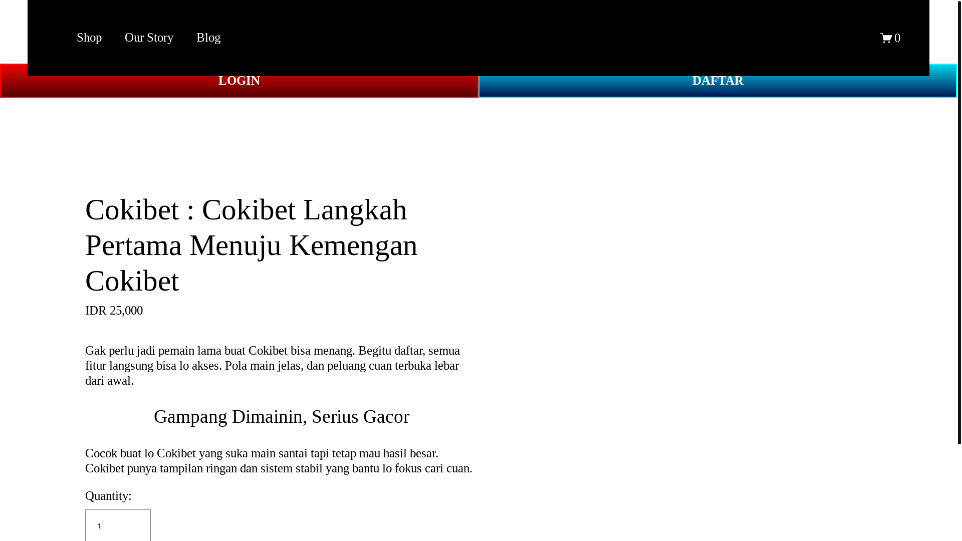 website screenshot of https://cokibet.com/