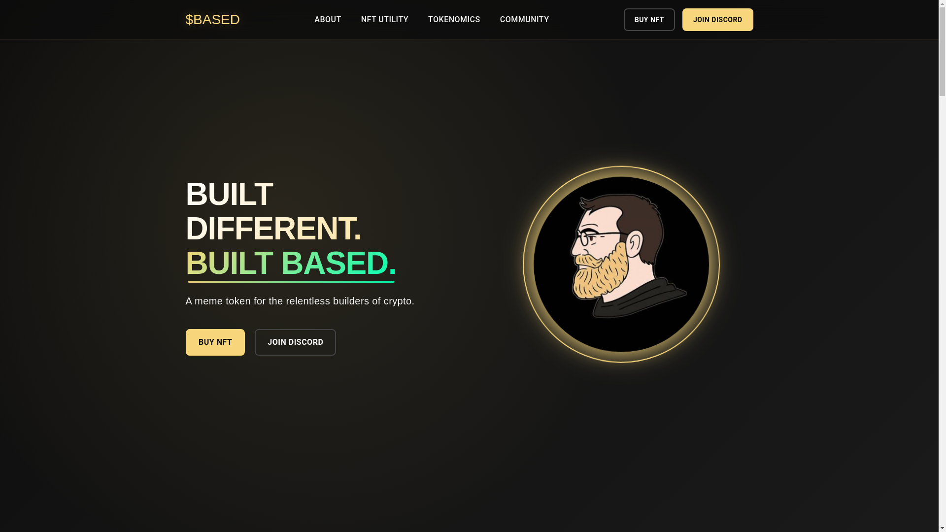 website screenshot of https://basedcharlesada.fun/