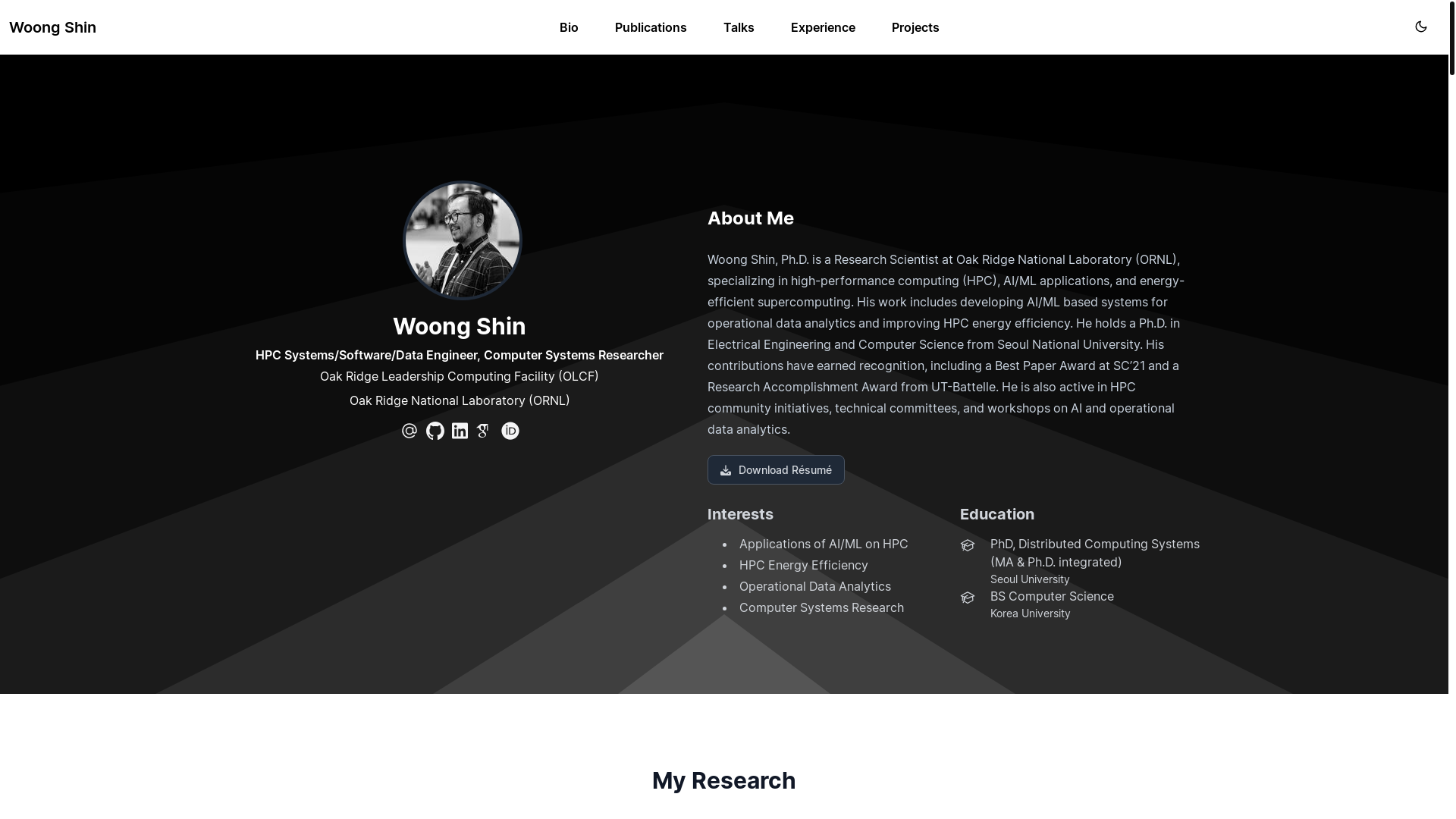 website screenshot of https://woongshin-com.pages.dev/