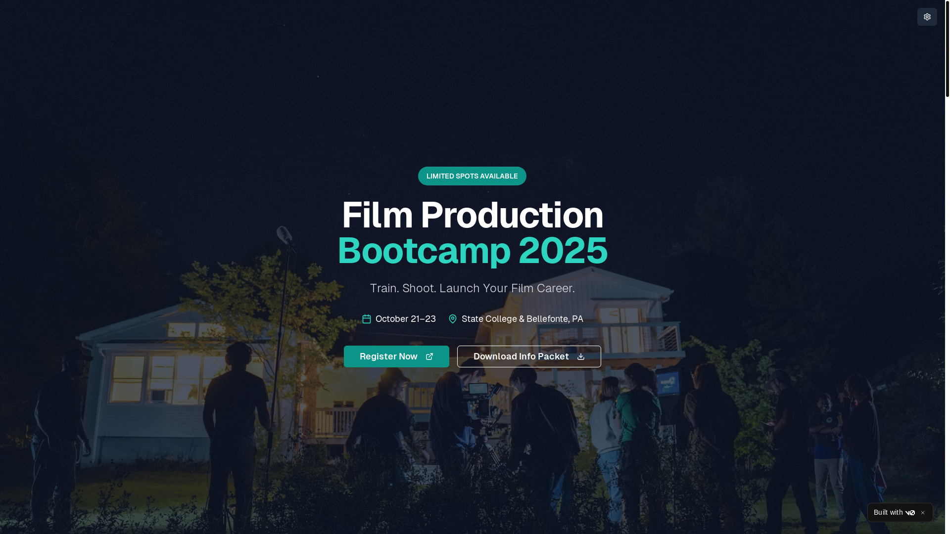 website screenshot of https://hvfilm.dev/