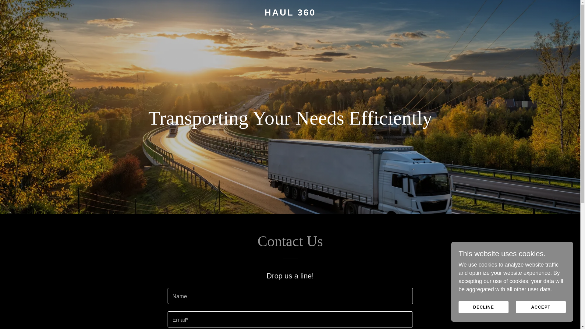 website screenshot of https://haul-360.com/
