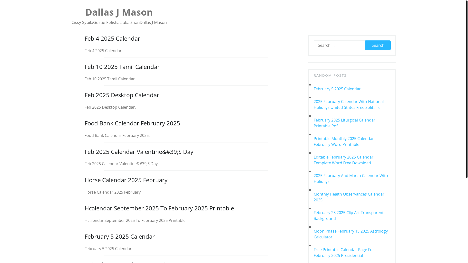 website screenshot of https://dallasjmasonj.pages.dev/